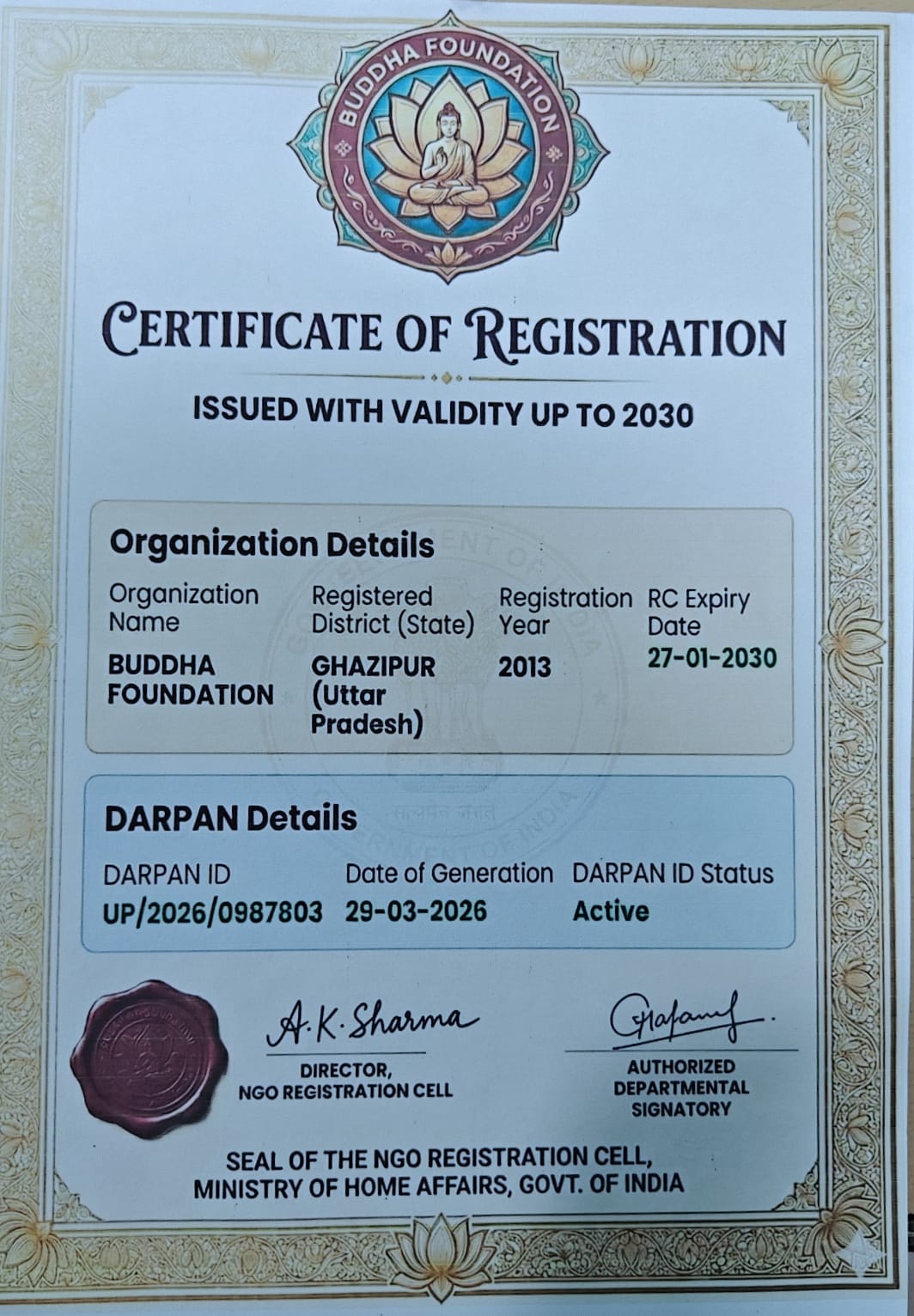 Certificate of Incorporation